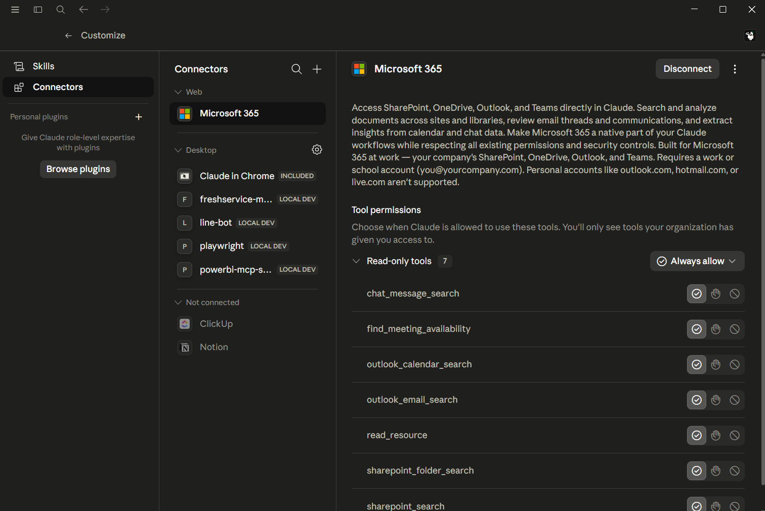 M365 permissions